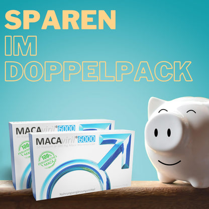 MacAviril® 6000 | From Your Pharmacy | 100% Peruvian Maca | High Dose | High Purity | Made in Germany