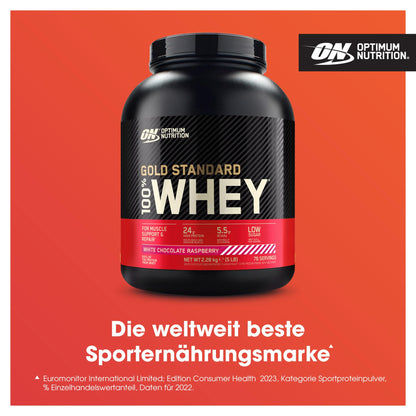 Optimum Nutrition Gold Standard 100% Whey, Proteinpulver, Geschmack Delicious Strawberry, 900g, 30 Portionen