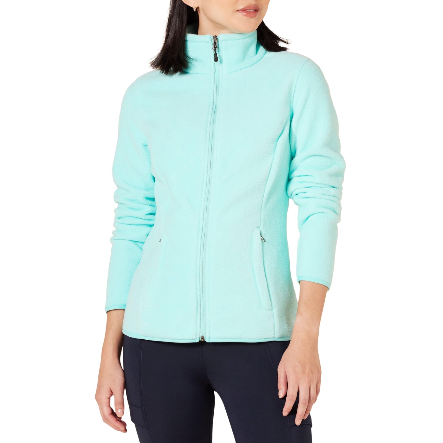 Amazon Essentials Ladies Zip Up Fleece Jacket Classic Fit Knitted Fleece (Available in Plus Sizes)