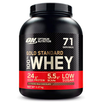 Optimum Nutrition Gold Standard 100% Whey, Proteinpulver, Geschmack Delicious Strawberry, 900g, 30 Portionen
