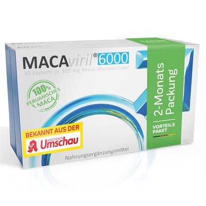 MacAviril® 6000 | From Your Pharmacy | 100% Peruvian Maca | High Dose | High Purity | Made in Germany