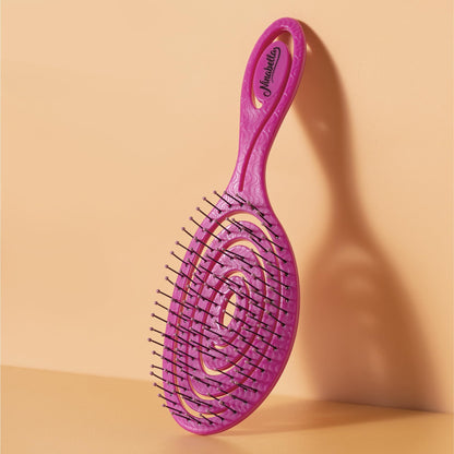 Ninabella Hair Brush without Pulling - Brush for Men and Women - Detangler Brush Also for Curls & Long Hair - Detangling Brush Hair Brushes - Black