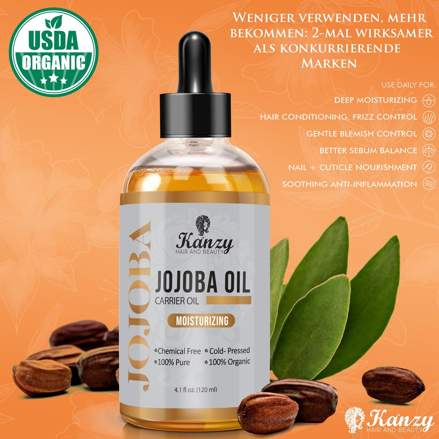 Kanzy Jojobaöl Bio Kaltgepresst