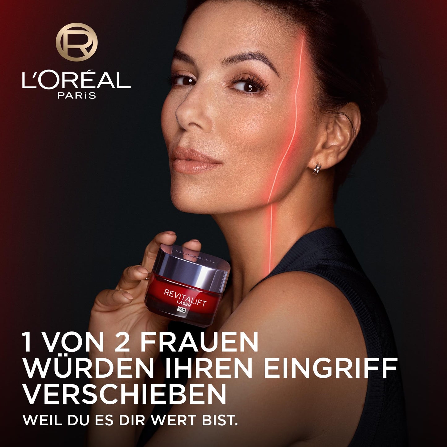 L'Oréal Paris Anti-Ageing Day Cream with Triple Power for Women, with Pro-Retinol, Hyaluronic Acid and Vitamin C - Against Wrinkles, Firming Moisturiser, Revitalift Laser 1 x 50 ml