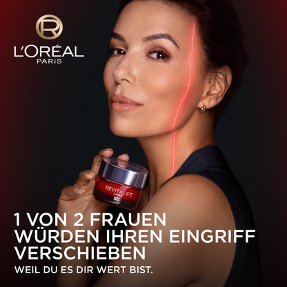 L'Oréal Paris Anti-Ageing Day Cream with Triple Power for Women, with Pro-Retinol, Hyaluronic Acid and Vitamin C - Against Wrinkles, Firming Moisturiser, Revitalift Laser 1 x 50 ml