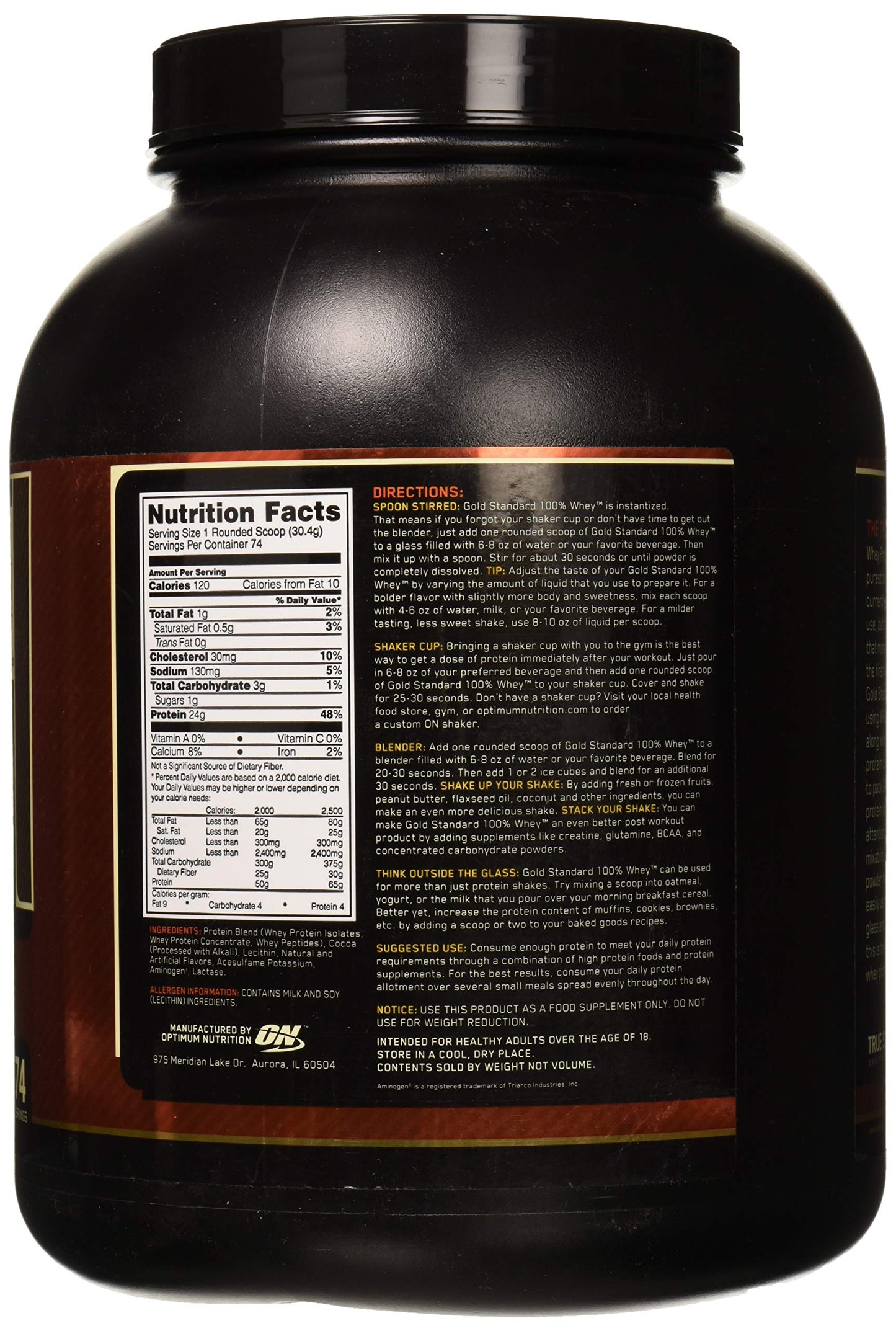 Optimum Nutrition Gold Standard 100% Whey, Proteinpulver, Geschmack Delicious Strawberry, 900g, 30 Portionen