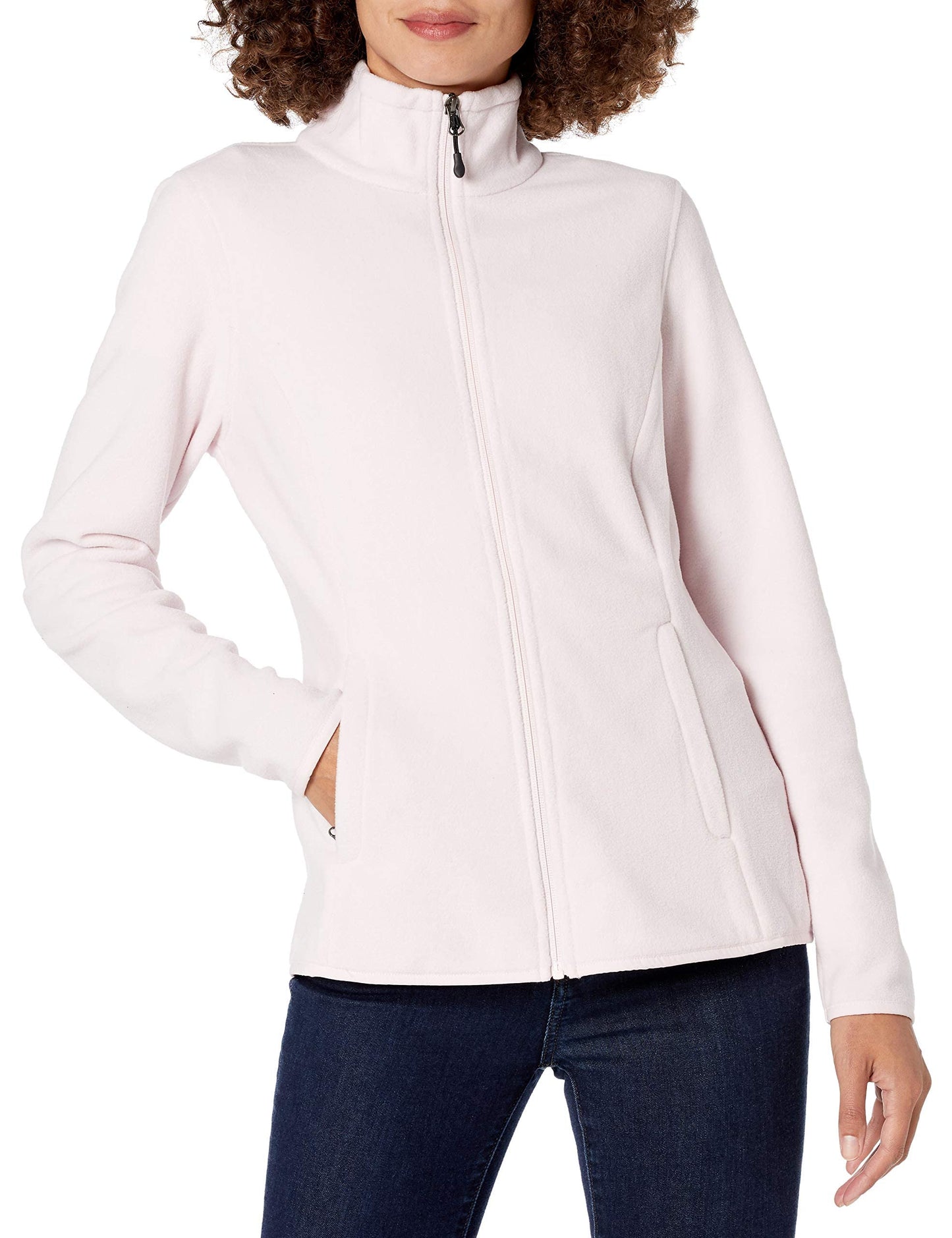 Amazon Essentials Ladies Zip Up Fleece Jacket Classic Fit Knitted Fleece (Available in Plus Sizes)