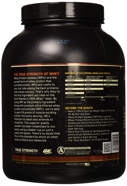 Optimum Nutrition Gold Standard 100% Whey, Proteinpulver, Geschmack Delicious Strawberry, 900g, 30 Portionen