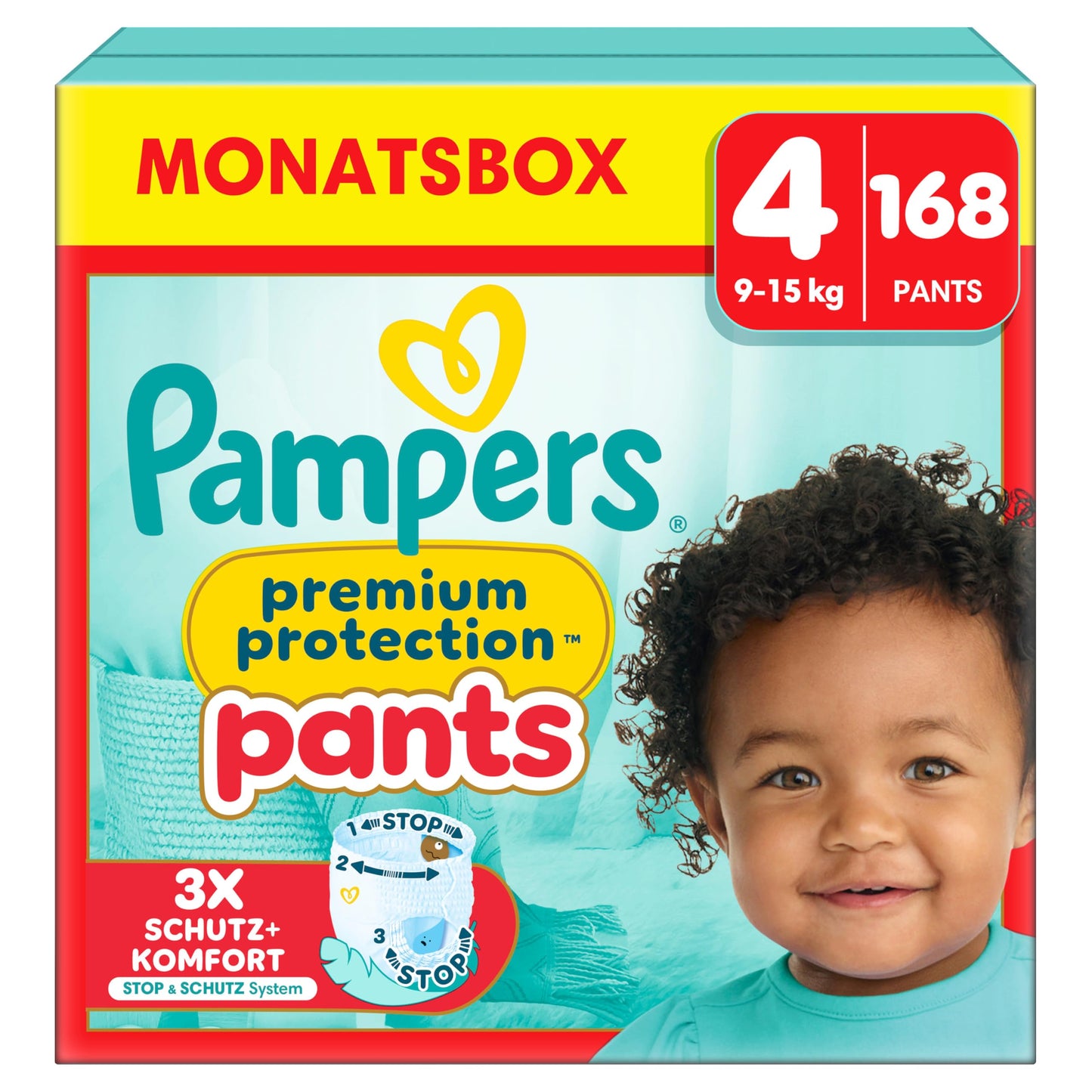 Pampers Premium Protection Pants Size 5, 144 Nappies, 11 kg - 17 kg, with 360° Fit and 2 x Wider Cuffs than Before for Our Best Comfort and Protection