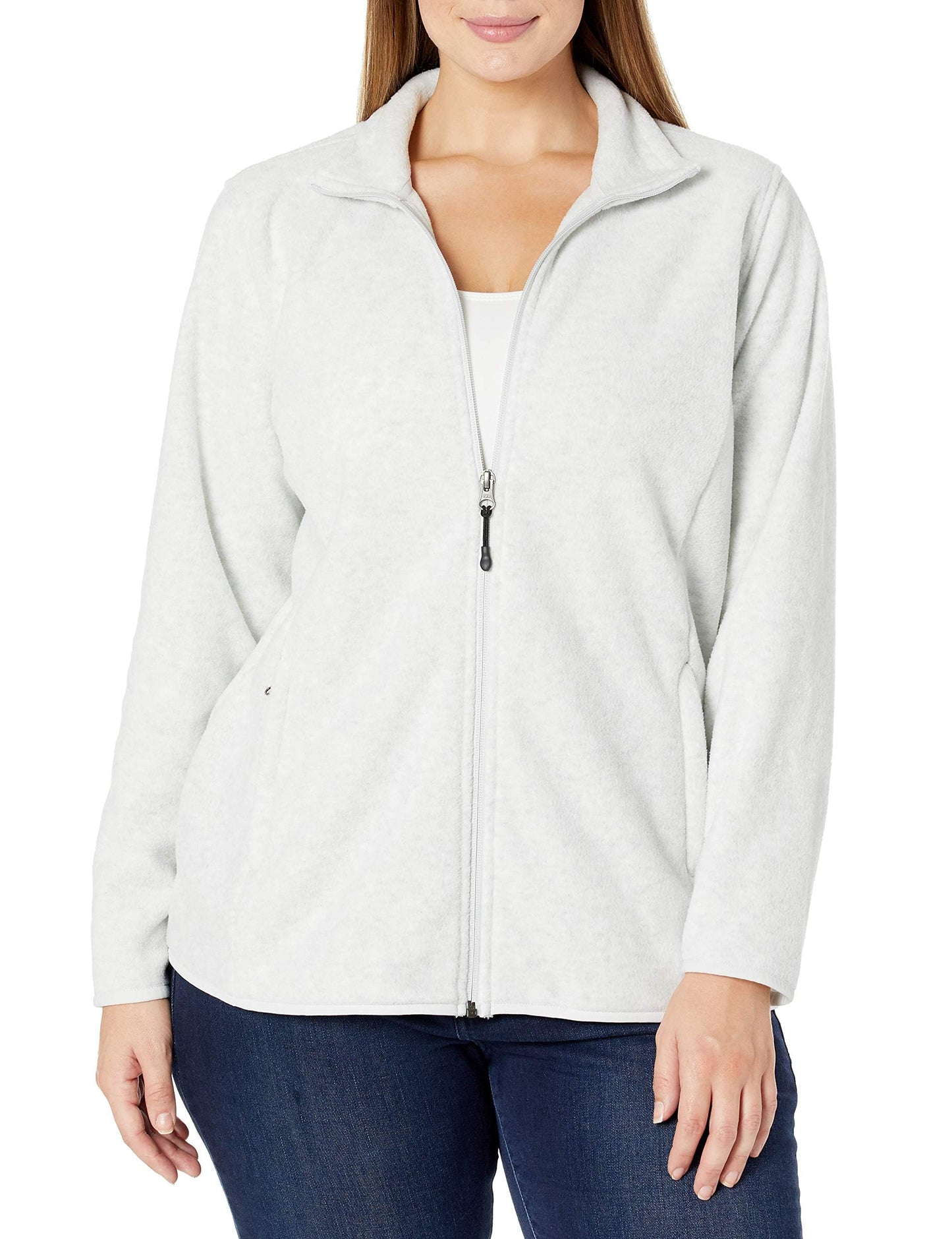 Amazon Essentials Ladies Zip Up Fleece Jacket Classic Fit Knitted Fleece (Available in Plus Sizes)