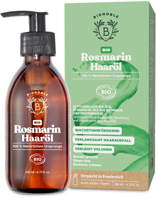 Bionoble Organic Castor Oil, 50 ml, 100% Pure, Natural and Cold Pressed, for Eyelashes, Eyebrows, Hair, Beard, Nails, Vegan and Cruelty-Free, Glass Bottle + Pipette + Pump