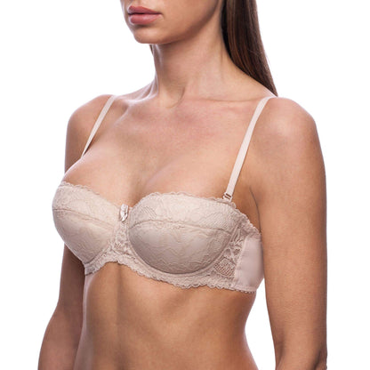 frugue Strapless Push Up Bra Sexy with Lace
