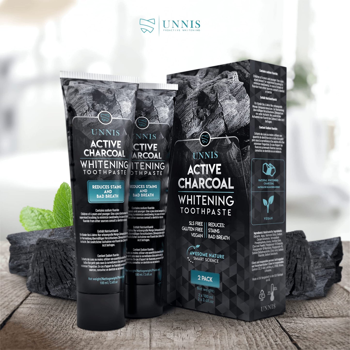 Unnis Natural Coconut Charcoal
