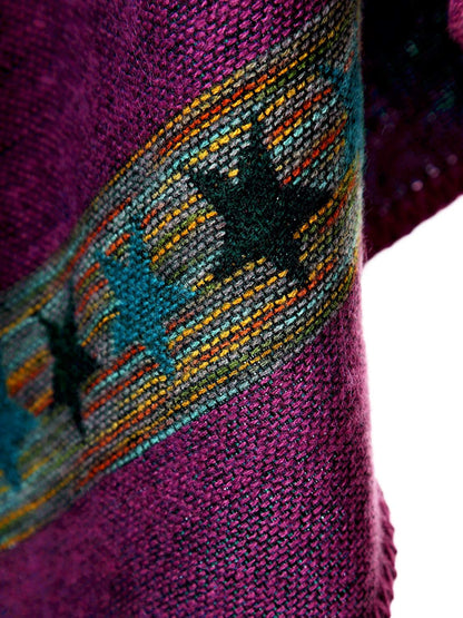 Shmily Girl Poncho Damen Strick Poncho Winter Warm Elegant Poncho Decke Poncho Cape Mantel Übergroße Poncho Schal Frauen