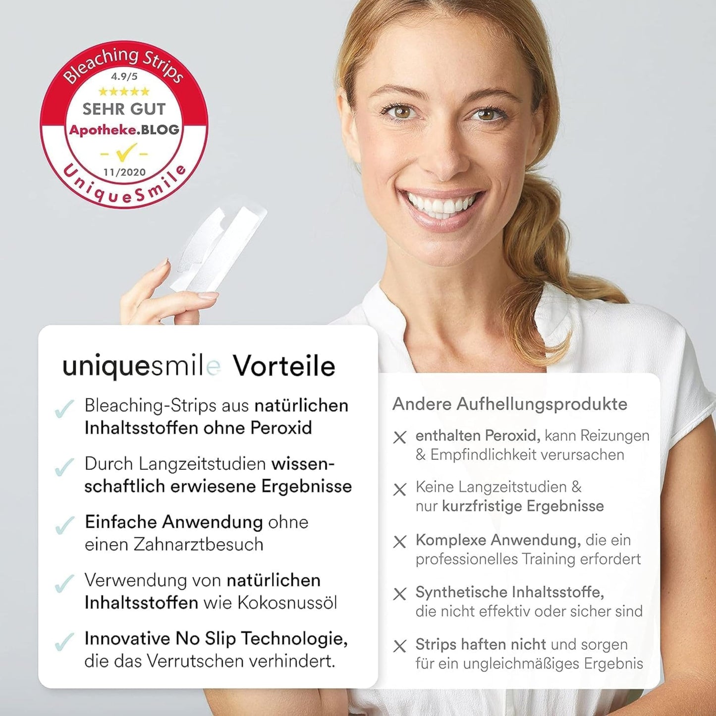 Uniquesmile Teeth Whitening Strips