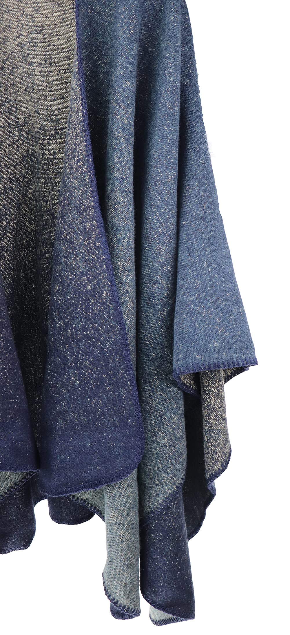 Shmily Girl Poncho Damen Strick Poncho Winter Warm Elegant Poncho Decke Poncho Cape Mantel Übergroße Poncho Schal Frauen