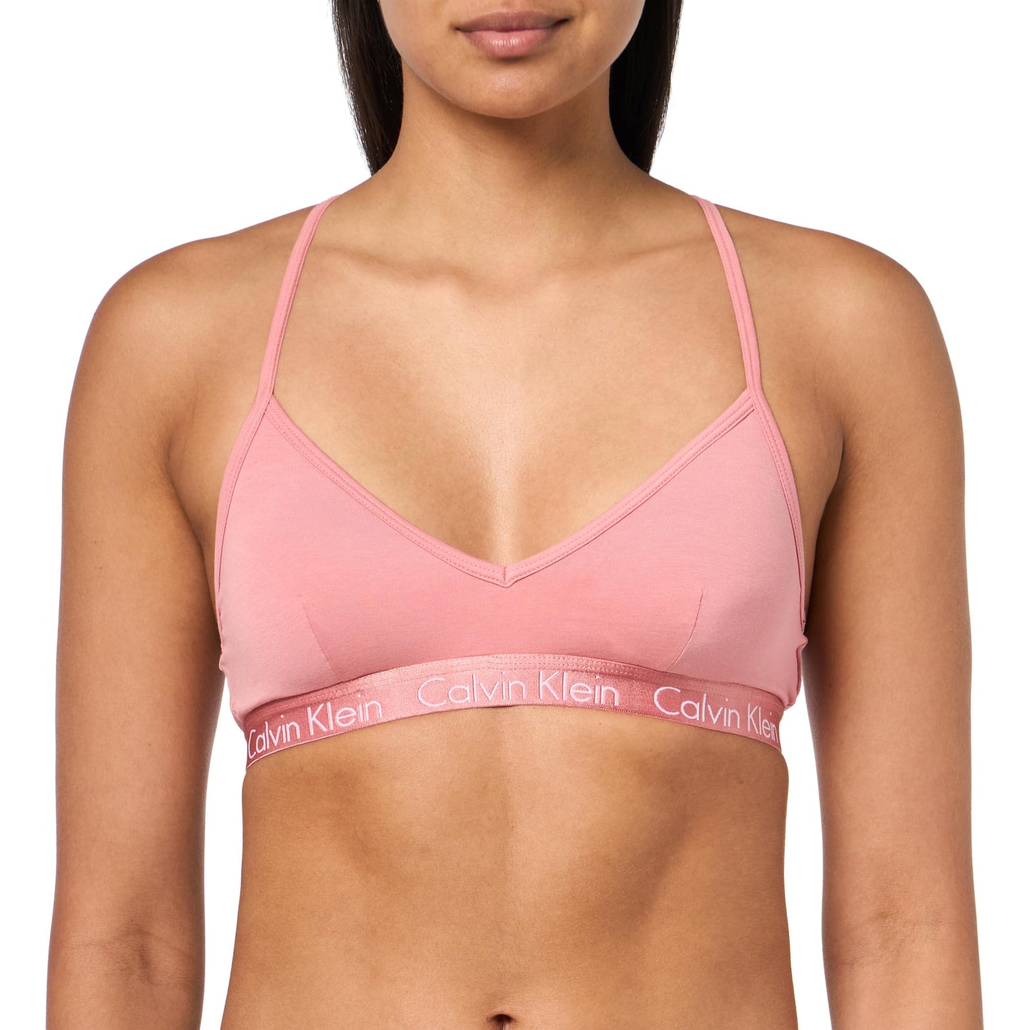 Calvin Klein Women's Motive Cotton Lightly Lined Bralette Bra