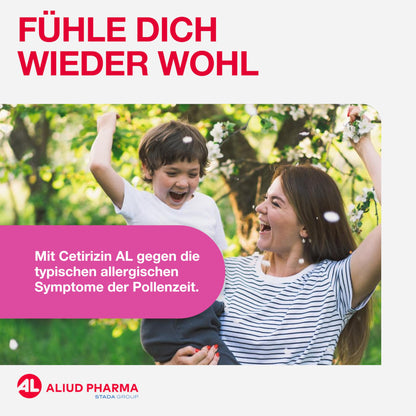 ALIUD PHARMA Cetirizine AL 10 mg, 50 tablets: anti-allergic agent for symptomatic treatment of allergic rhinitis