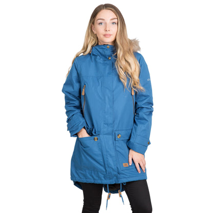 Trespass Clea Women's Jacket, Waterproof with Roll-Up Hood