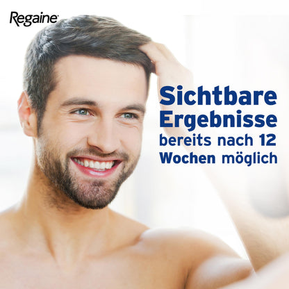 REGAINE Männer Lösung: Mit 50 mg/ml Minoxidil (5%) bei erblich bedingtem Haarausfall, 3-Monatspackung, 3 x 60 ml