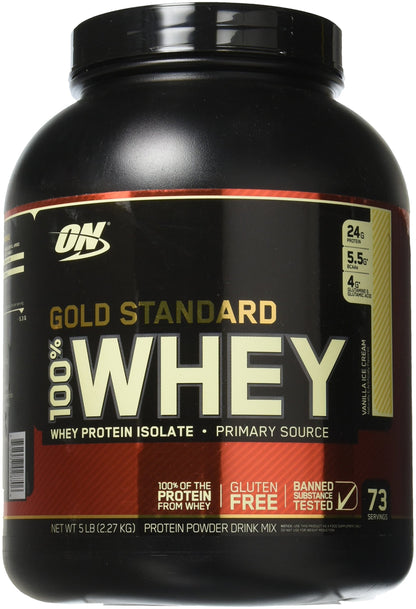 Optimum Nutrition Gold Standard 100% Whey, Proteinpulver, Geschmack Delicious Strawberry, 900g, 30 Portionen