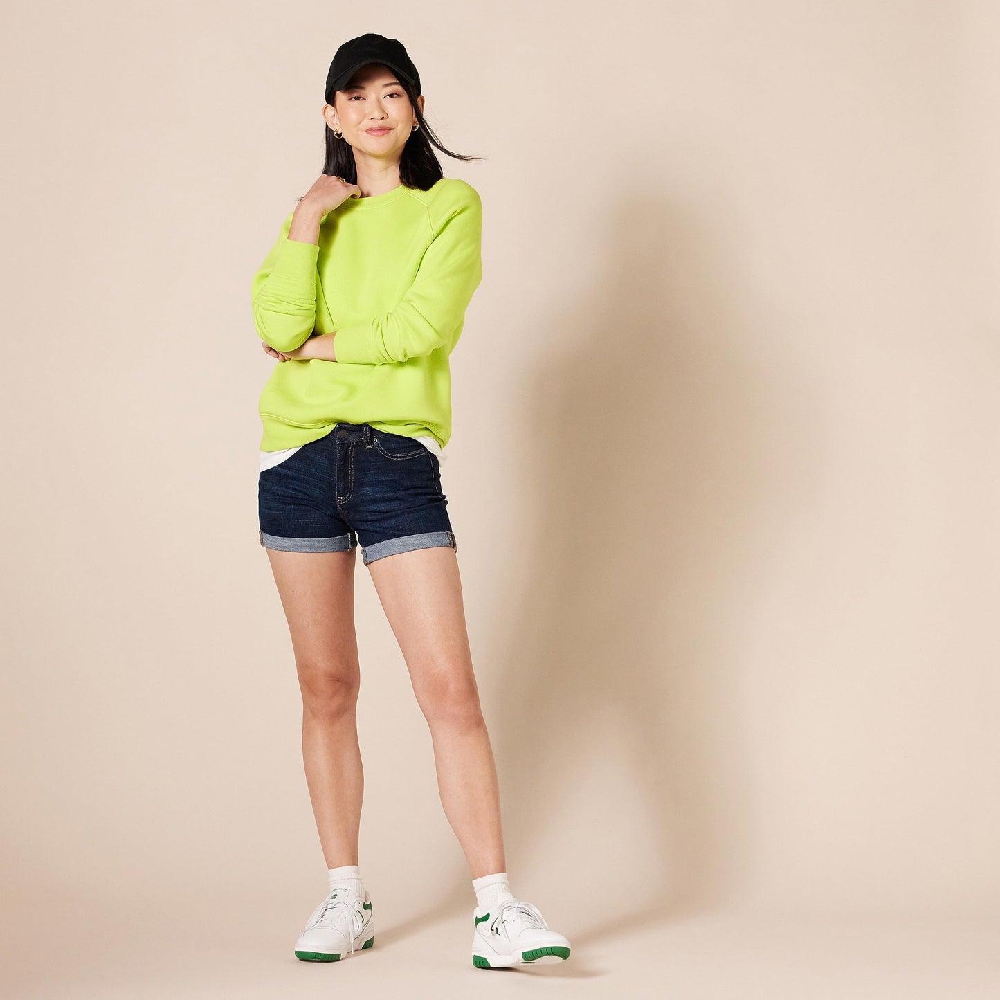 Amazon Essentials Women's Denim Shorts, 12.7 cm Inseam