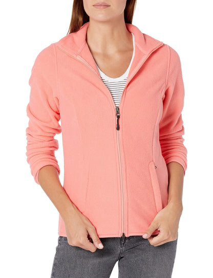 Amazon Essentials Ladies Zip Up Fleece Jacket Classic Fit Knitted Fleece (Available in Plus Sizes)