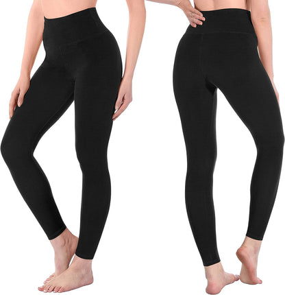 SINOPHANT Women's High Waist Opaque Leggings with Abdominal Control for Sports Yoga Gym