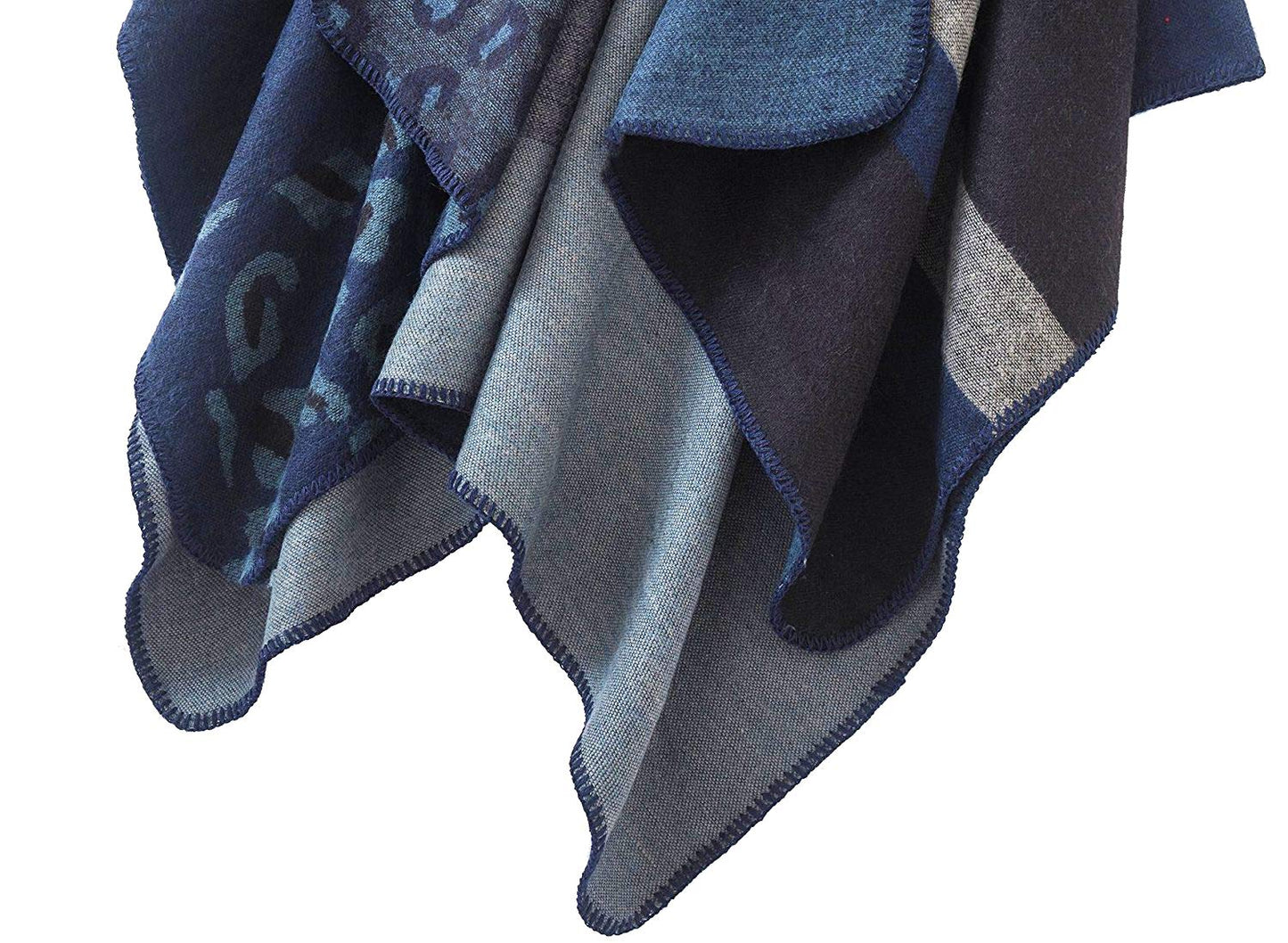 Shmily Girl Poncho Damen Strick Poncho Winter Warm Elegant Poncho Decke Poncho Cape Mantel Übergroße Poncho Schal Frauen