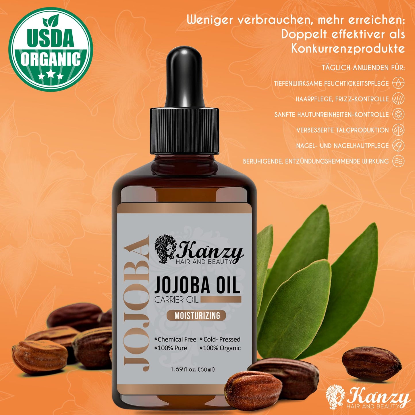 Kanzy Jojobaöl Bio Kaltgepresst