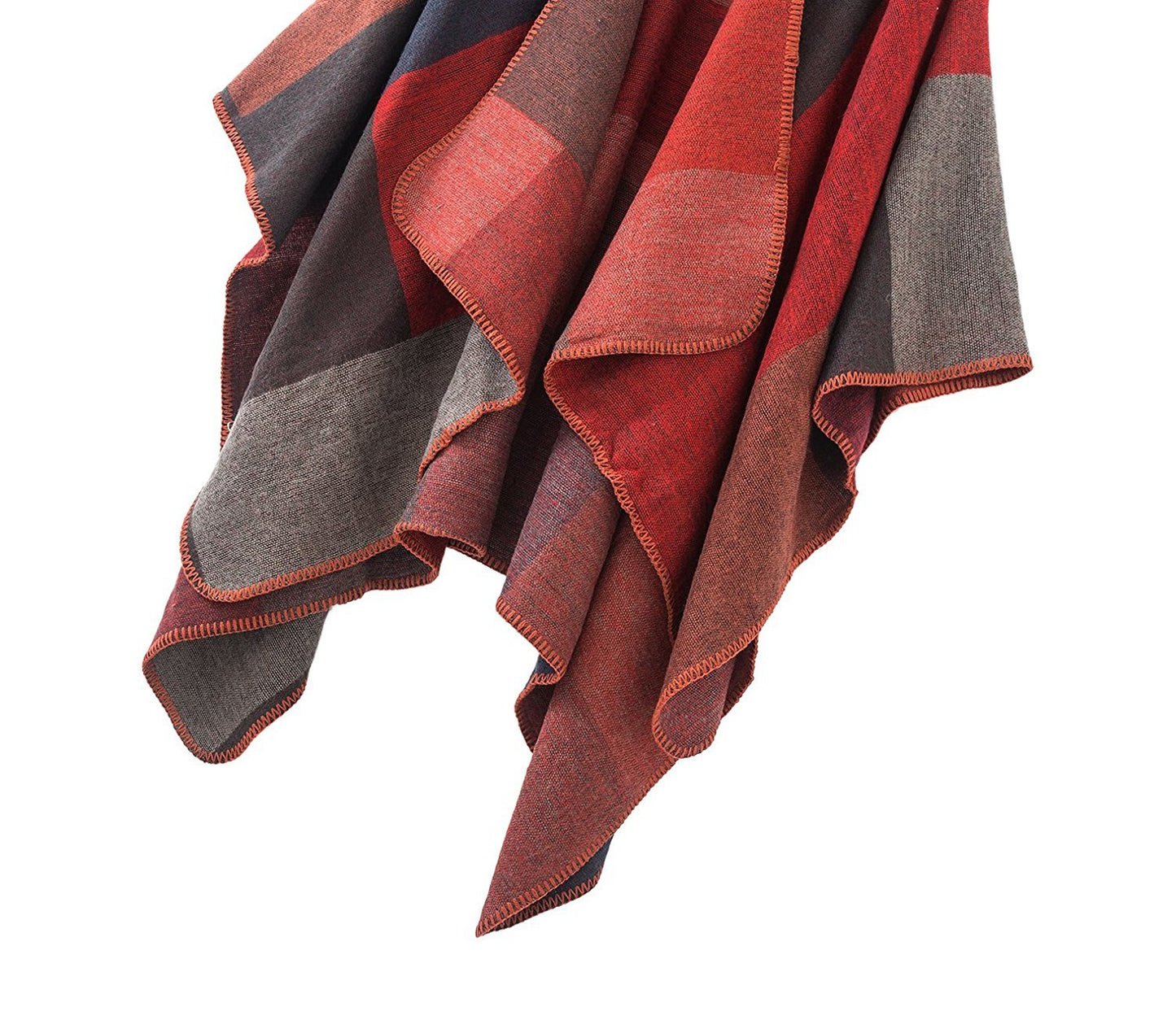 Shmily Girl Poncho Damen Strick Poncho Winter Warm Elegant Poncho Decke Poncho Cape Mantel Übergroße Poncho Schal Frauen