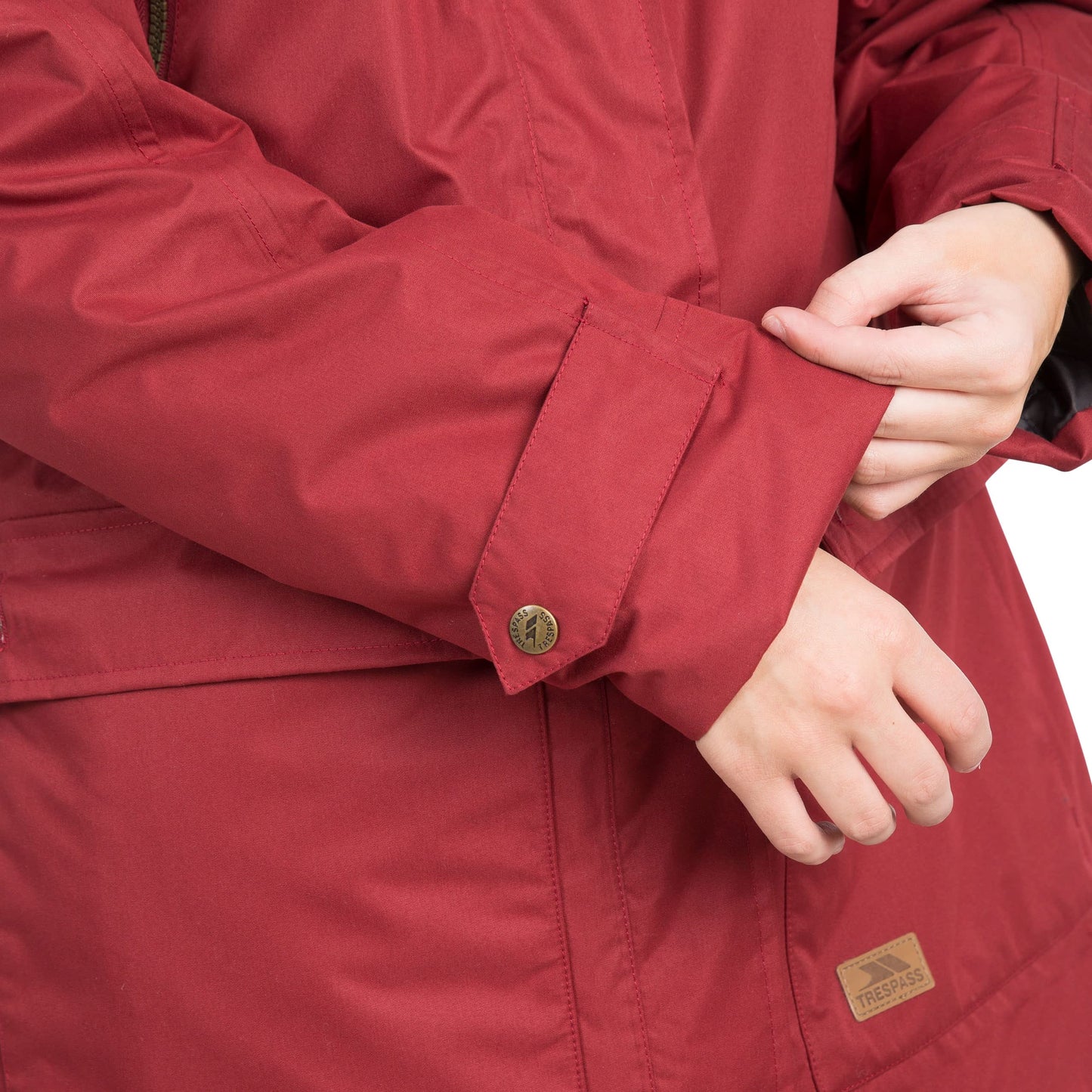 Trespass Clea Women's Jacket, Waterproof with Roll-Up Hood