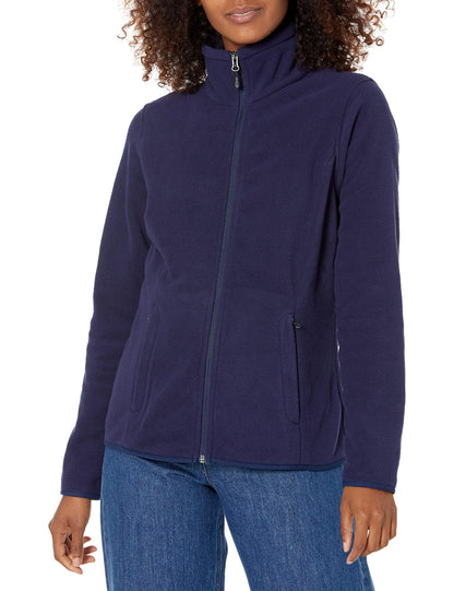 Amazon Essentials Ladies Zip Up Fleece Jacket Classic Fit Knitted Fleece (Available in Plus Sizes)