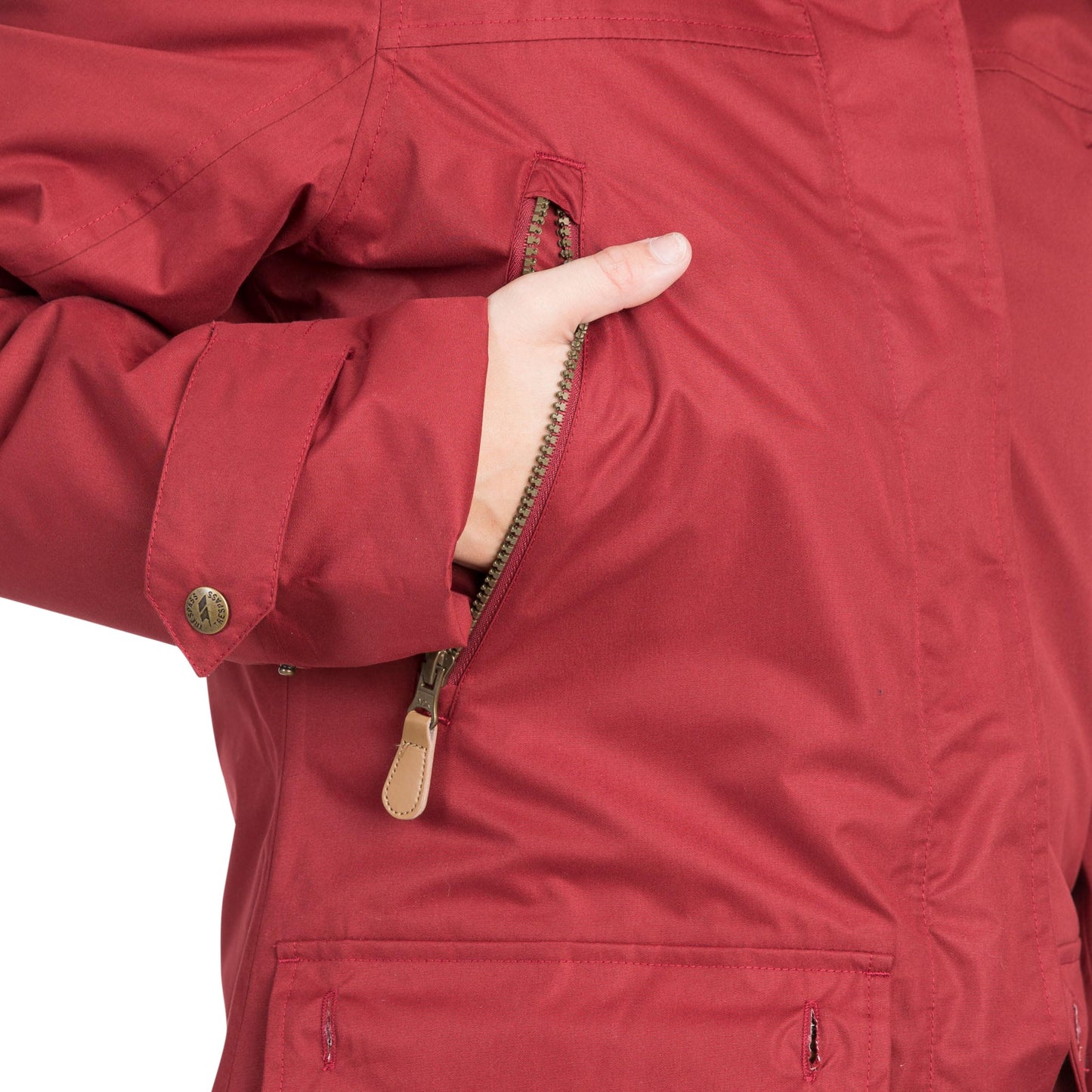 Trespass Clea Women's Jacket, Waterproof with Roll-Up Hood