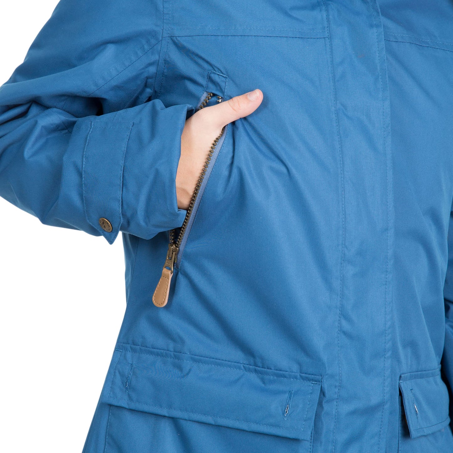 Trespass Clea Women's Jacket, Waterproof with Roll-Up Hood