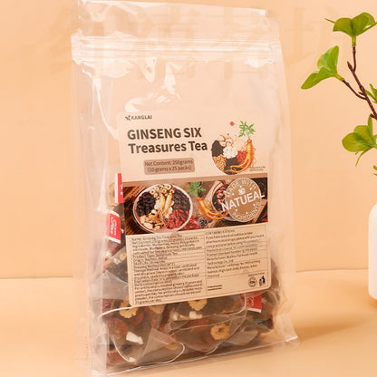 Six-Ingredient Ginseng Tea For Men's Health And Well-Being
