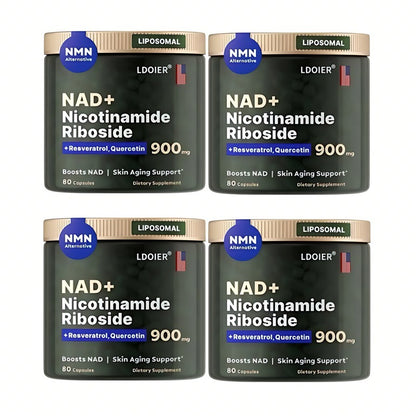 NAD+ Dietary Supplement with Resveratrol for Healthy Aging, Immunity and Cell Repair