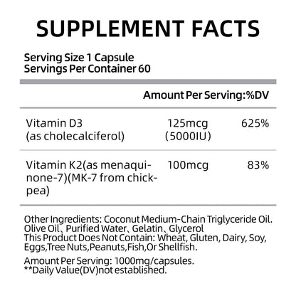 Vitamin D3 K2 Capsules