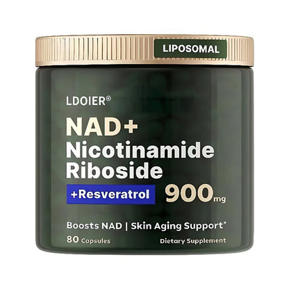 NAD+ Dietary Supplement with Resveratrol for Healthy Aging, Immunity and Cell Repair