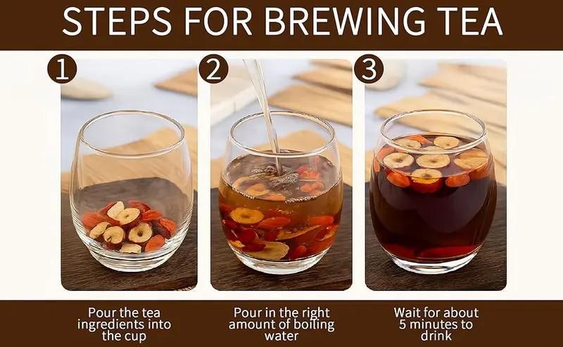 8.81 Oz Five Treasures Ginseng Tea - 250g, 50 Pieces, 5g