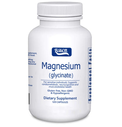 Encapsulations Magnesium Glycinate  Supplement To Support Stress Relief, Sleep, Heart Health, Nerves, Muscles And Metabolism  With Magnesium Glycinate  120 Capsules